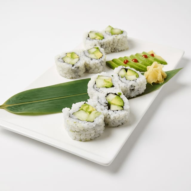 Cucumber & Avocado Handroll.